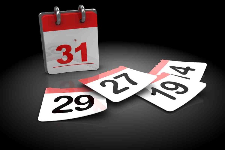 Sfogliare calendario