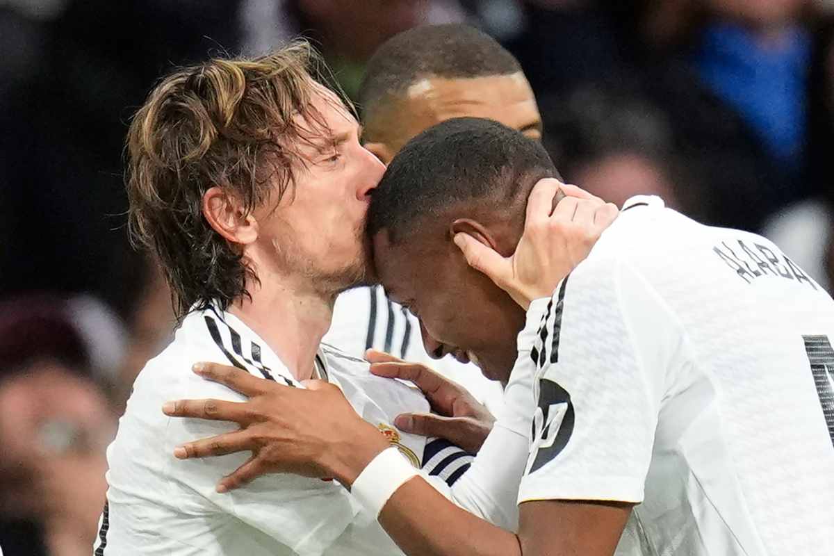 David Alaba in Serie A con Modric