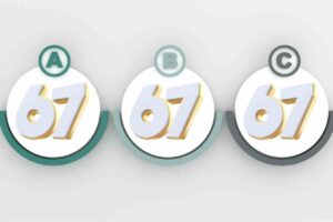 Tre opzioni con numero 67
