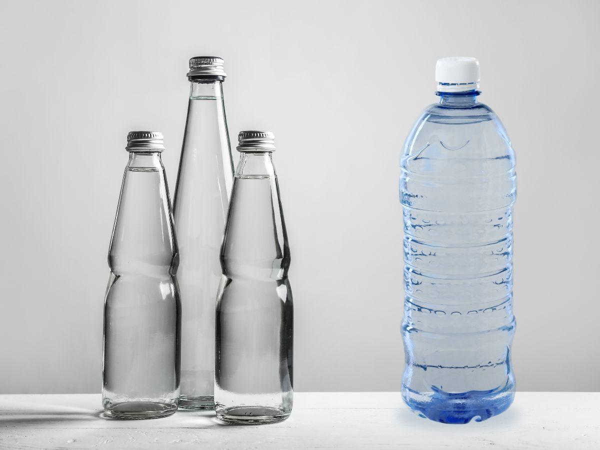 bottiglie in vetro o plastica