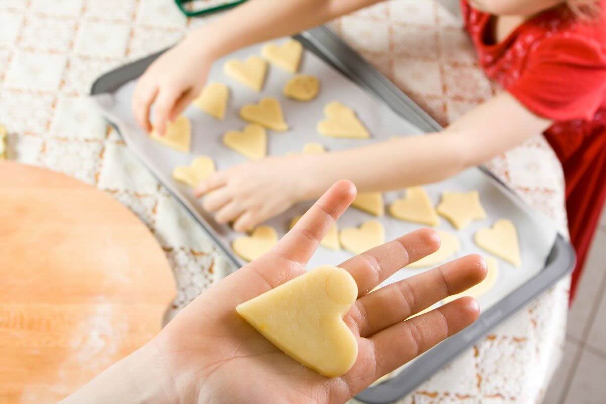 Biscotti a forma di cuore