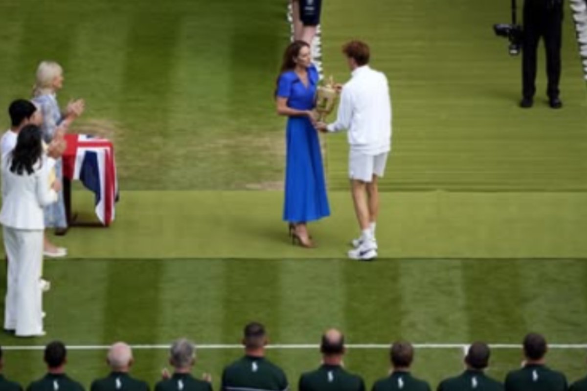 Jannik Sinner e la principessa Kate Middleton