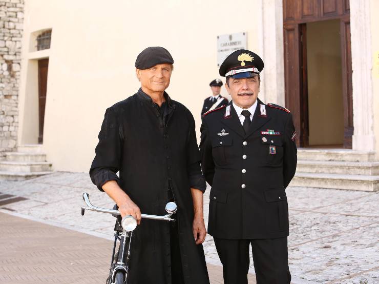 Don Matteo con Terence Hill e Nino Frassica