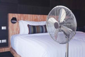 Ventilatore in camera da letto