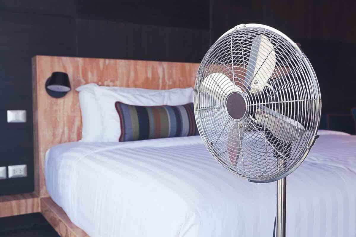 Ventilatore in camera da letto