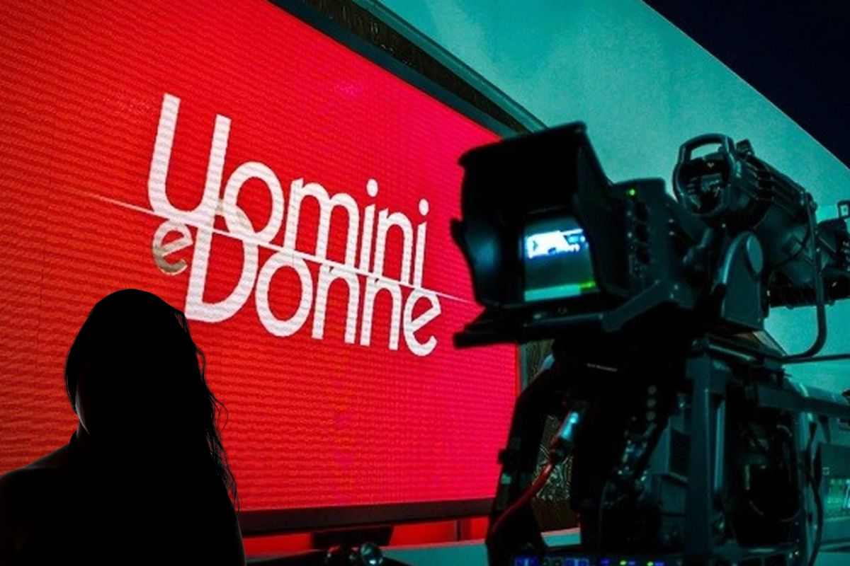 Studio uomini e donne e sagoma di donna
