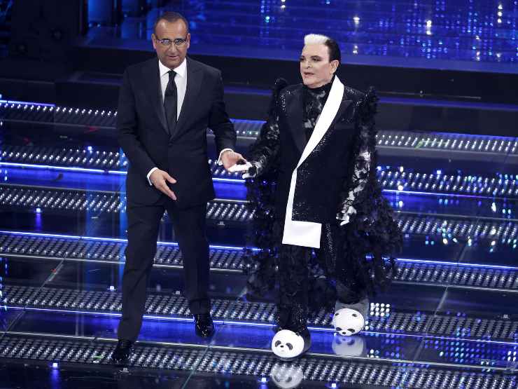 Carlo Conti con Cristiano Malgioglio