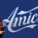 Logo amici e donna stupita
