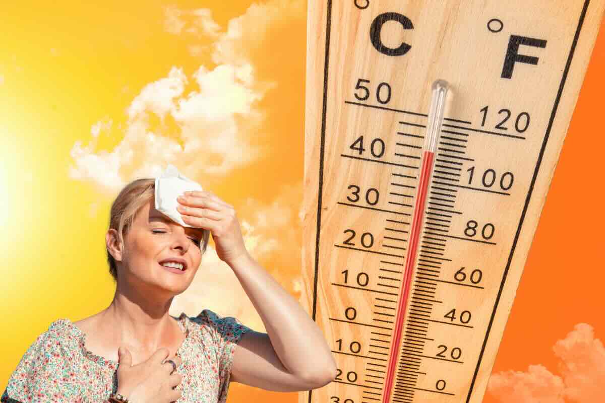 termometro, donna che ha caldo
